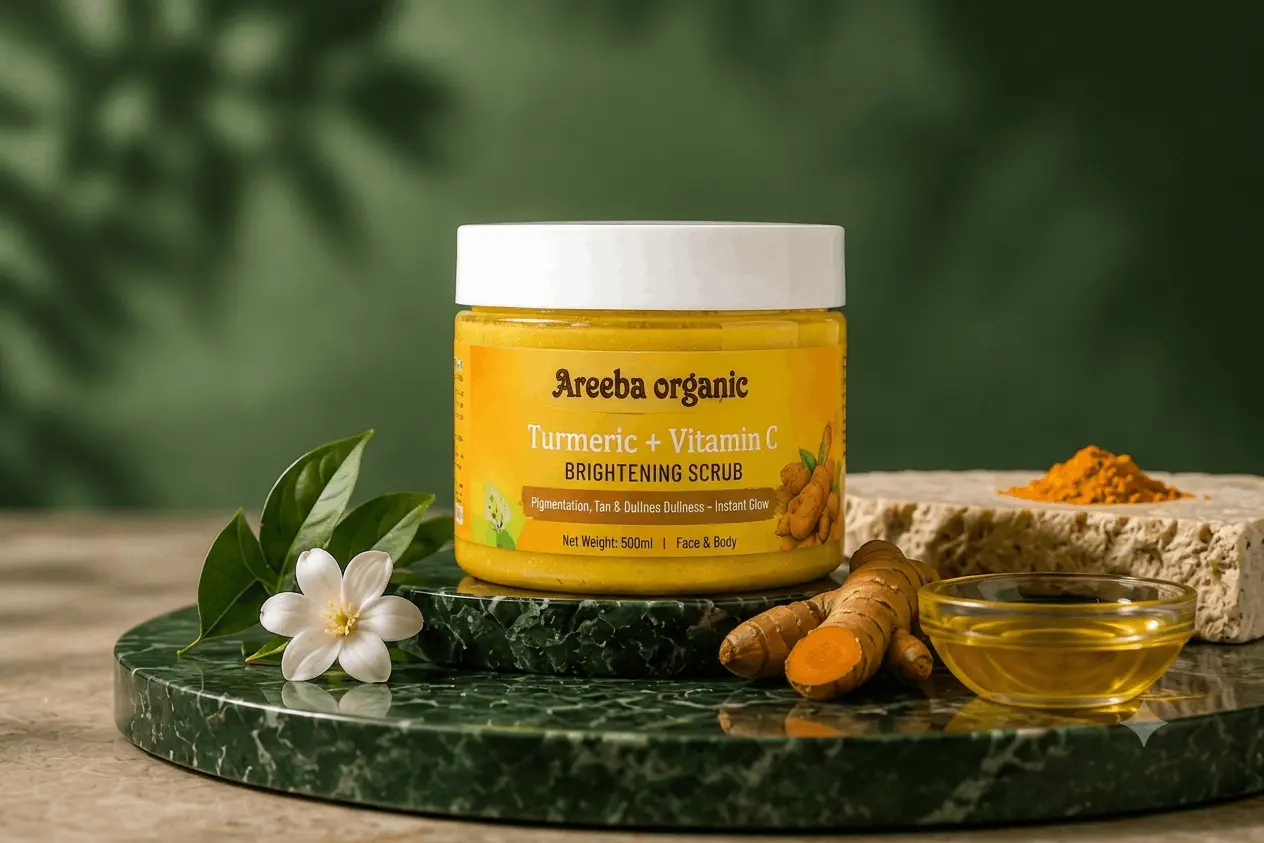 Turmeric Brightening Scrub with 5% Glycolic Acid